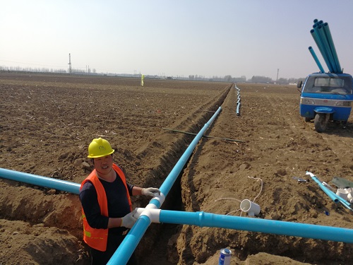 PVC-UH排水管施工